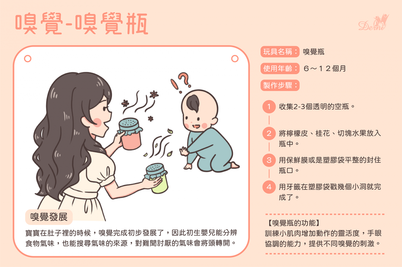 0-1歲寶寶嗅覺小遊戲 - 嗅覺瓶
